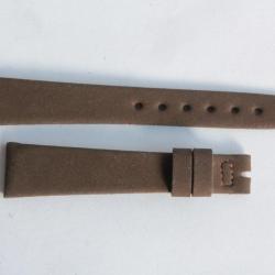 Bracelet montre Universal Genève Copa Corfam Suède marron 14 mm vintage