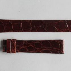 Bracelet montre Universal Genève croco marron 16 mm