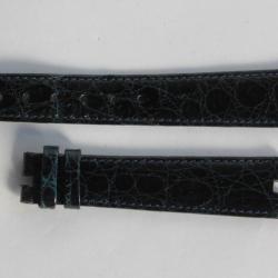 Bracelet montre Universal Genève croco bleu marine 17 mm