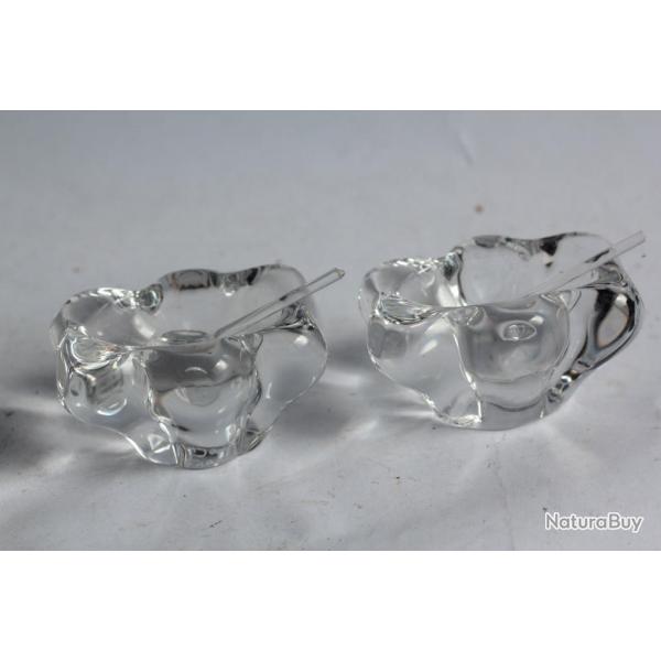 DAUM Paire de salires cristal