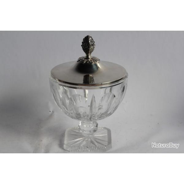 Drageoir argent et cristal