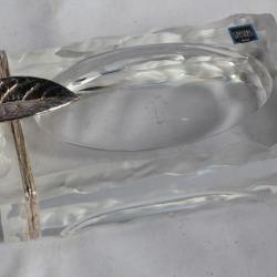 SÈVRES Cendrier cigares cristal Feuille