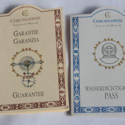 CHRONOSWISS Écrin pour montre + garantie