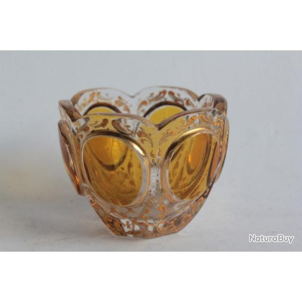 Ancien verre  liqueur cristal Bohme