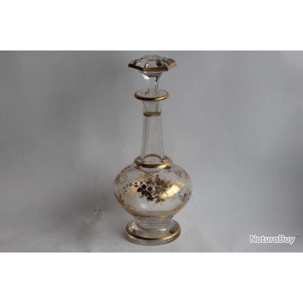 Carafe cristal or XIXe sicle