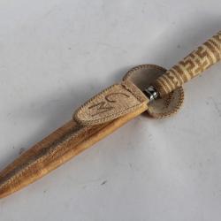 Couteau cuir Broqua & Scholberg Montevideo Uruguay Gaucho knife