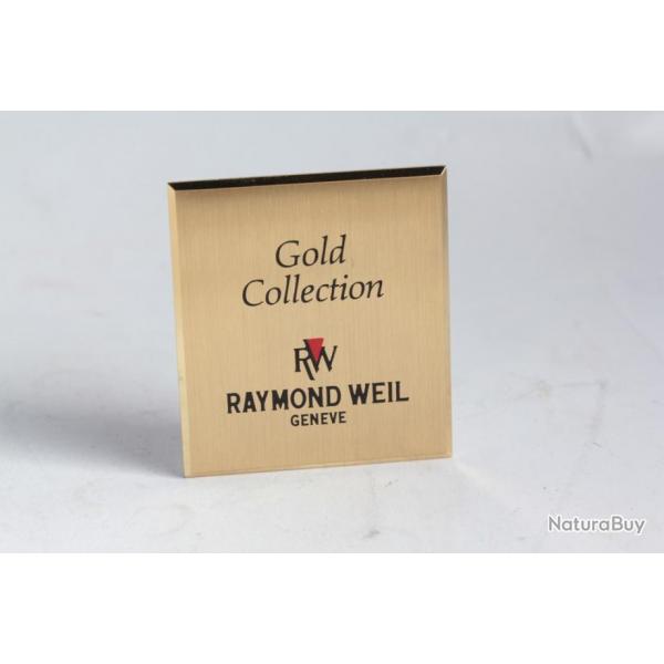 RAYMOND WEIL Plaque publicitaire montres Gold collection