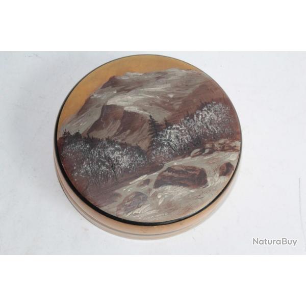 Boite verre maill peinture Montagne suisse