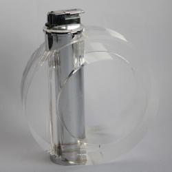Briquet de table lucite Design Felice Antonio Botta Italie 1970