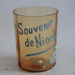 Verre émaillé Souvenir de Niort