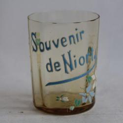 Verre émaillé Souvenir de Niort