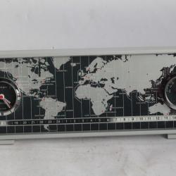 Pendulette de bureau Derby electronic World timer vintage 1970 Clock