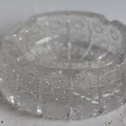 Cendrier cristal taillé Bohème