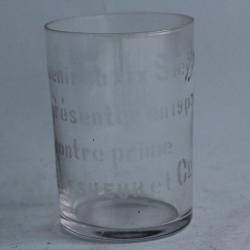 Verre Souvenir contre prime Lassueur & Co XIXe siècle 1903