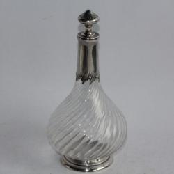 Carafe à liqueur cristal et argent France