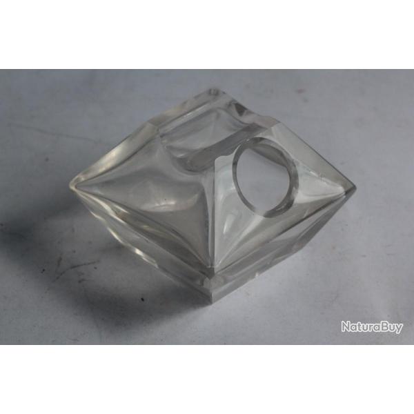 Ancien encrier porte-plume verre brevet Reg. N 23233