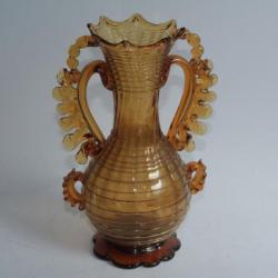 Vase verre soufflé XVIIIe siècle Espagne