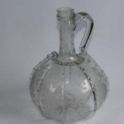 Carafe verre soufflé Hollande XVIIIe siècle