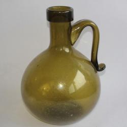 Ancienne bouteille carafe verre soufflé