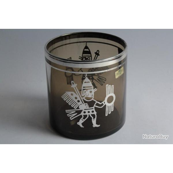 Seau  glace verre argent Vicky Prou