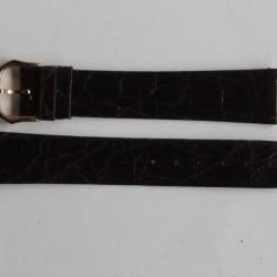 RAYMOND WEIL Bracelet pour montre croco marron foncé 16 mm
