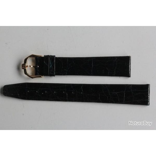 RAYMOND WEIL Bracelet pour montre croco bleu noir 16 mm