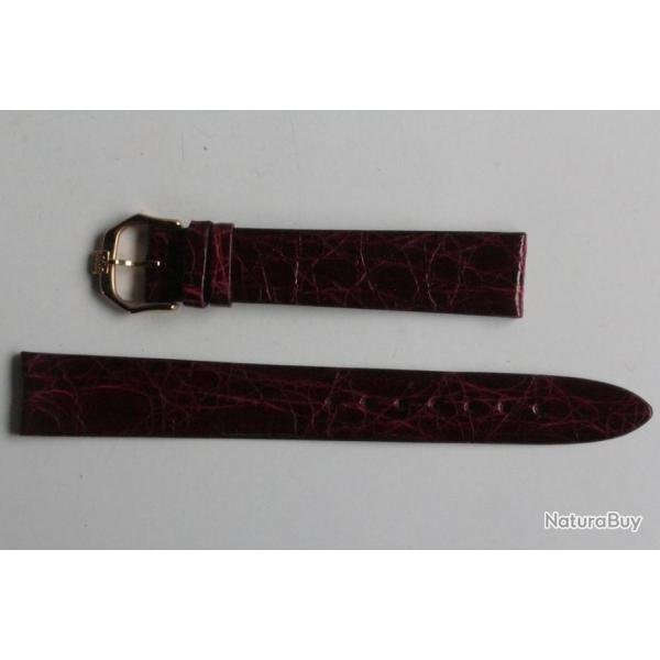 RAYMOND WEIL Bracelet pour montre croco bordeaux 16 mm