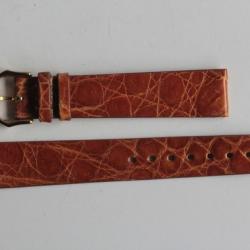 RAYMOND WEIL Bracelet pour montre croco marron 16 mm