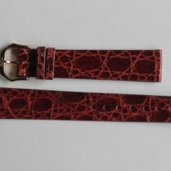 RAYMOND WEIL Bracelet pour montre croco marron 16 mm