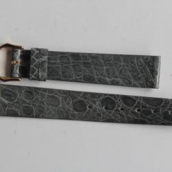 RAYMOND WEIL Bracelet pour montre croco gris 16 mm