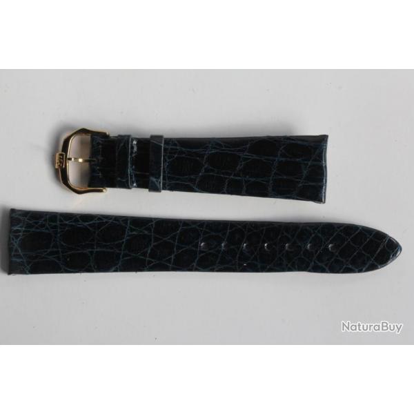 RAYMOND WEIL Bracelet pour montre cuir bleu marine 20 mm