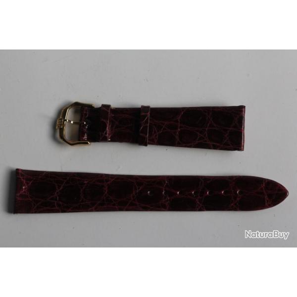 RAYMOND WEIL Bracelet pour montre croco bordeaux 20 mm