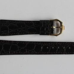 RAYMOND WEIL Bracelet pour montre cuir marron foncé 18 mm