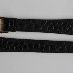 RAYMOND WEIL Bracelet pour montre cuir noir 18 mm