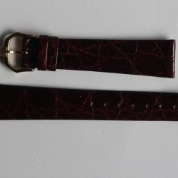 RAYMOND WEIL Bracelet pour montre croco bordeaux 18 mm