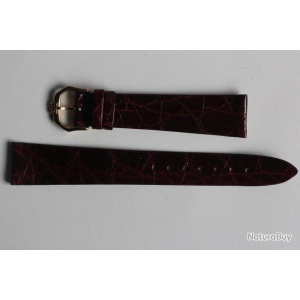 RAYMOND WEIL Bracelet pour montre croco bordeaux 18 mm