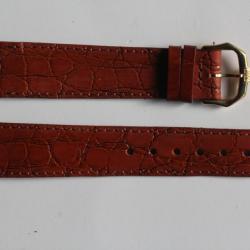 RAYMOND WEIL Bracelet pour montre cuir marron 18 mm
