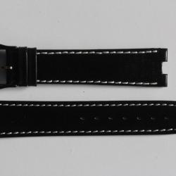 RAYMOND WEIL Bracelet pour montre cuir noir 18 mm