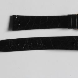 RAYMOND WEIL Bracelet pour montre croco noir brillant 17 mm