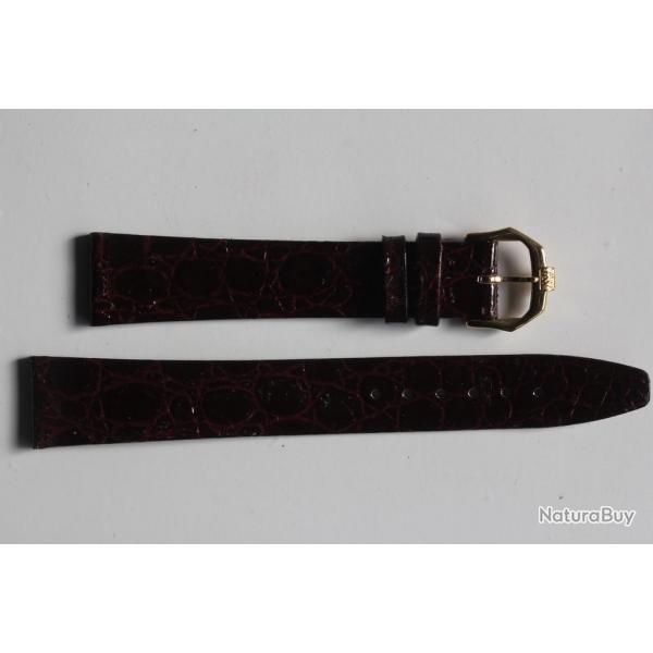 RAYMOND WEIL Bracelet pour montre cuir bordeaux brillant 17 mm