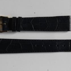 RAYMOND WEIL Bracelet pour montre cuir bleu marine 17 mm