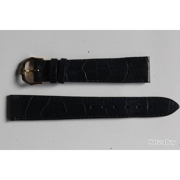 RAYMOND WEIL Bracelet pour montre cuir bleu marine 17 mm