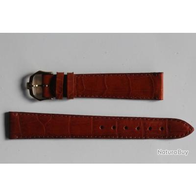 Bracelet de montre 18mm marron clair Cuir