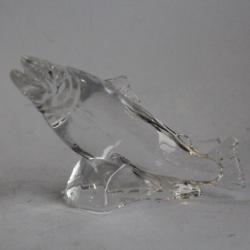 Poisson Saumon cristal Hadeland Glassverk Norvège