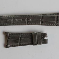 PATEK PHILIPPE Bracelet pour montre cuir gris 21 mm