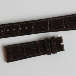 PATEK PHILIPPE Bracelet pour montre cuir brun 19 mm