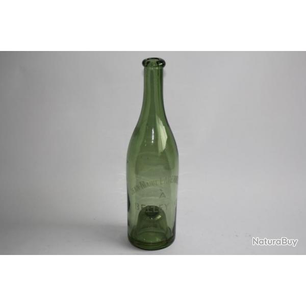 Ancienne bouteille verre E. Backess Brasseur Artemare Ain
