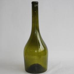 Ancienne grande bouteille verre soufflé