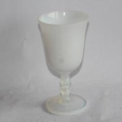 Vase verre à pied cristal Opalescent Sèvres