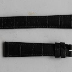 PATEK PHILIPPE Bracelet pour montre cuir noir 17 mm